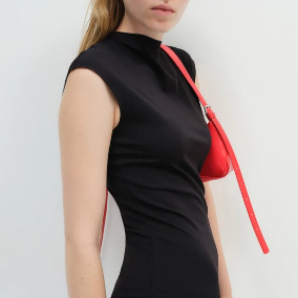 DIVIDED BY H&M Jersey Bodycon MINI DRESS BLACK SIZE XS - Picture 2 of 6